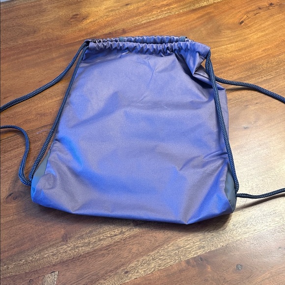 Adidas Purple and Gray Drawstring Backpack - Picture 2 of 5